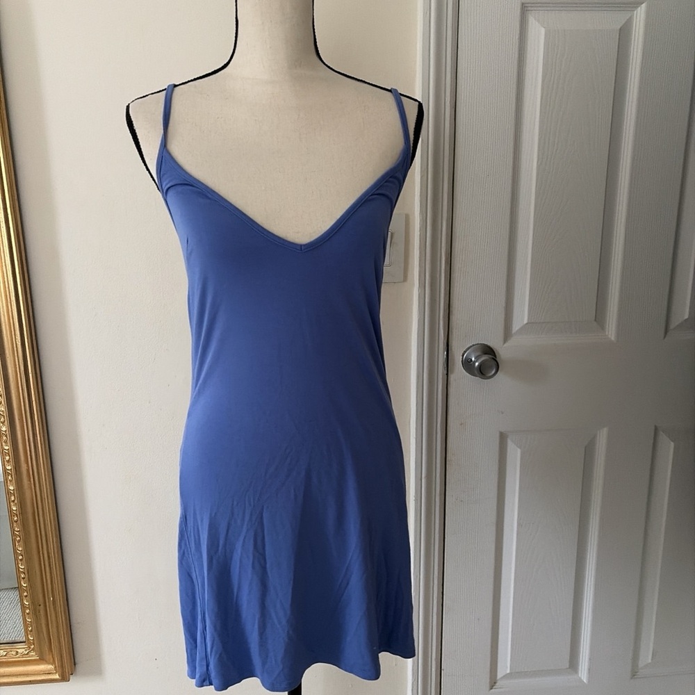 Free People Blue Spaghetti Strap Dress